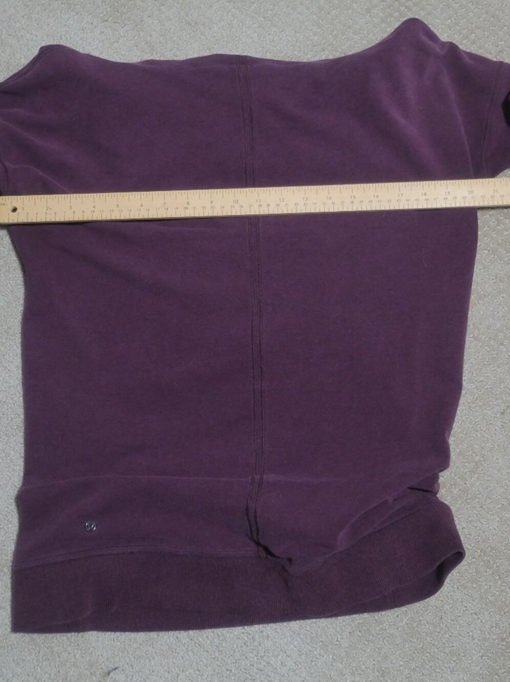 lululemon athletica Women's Stress Less Hoodie in Heathered Bordeaux Drama - Picture 10 of 13